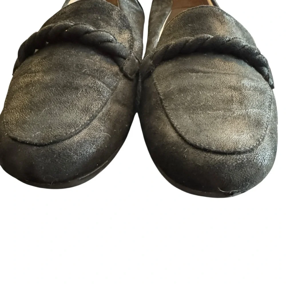 Life Stride Black Suede Loafers Women’s Size 8